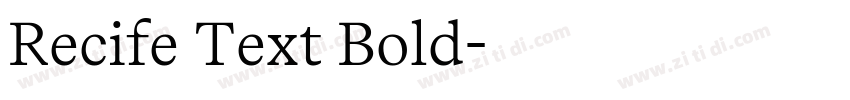 Recife Text Bold字体转换 Recife Text Bold字体转换